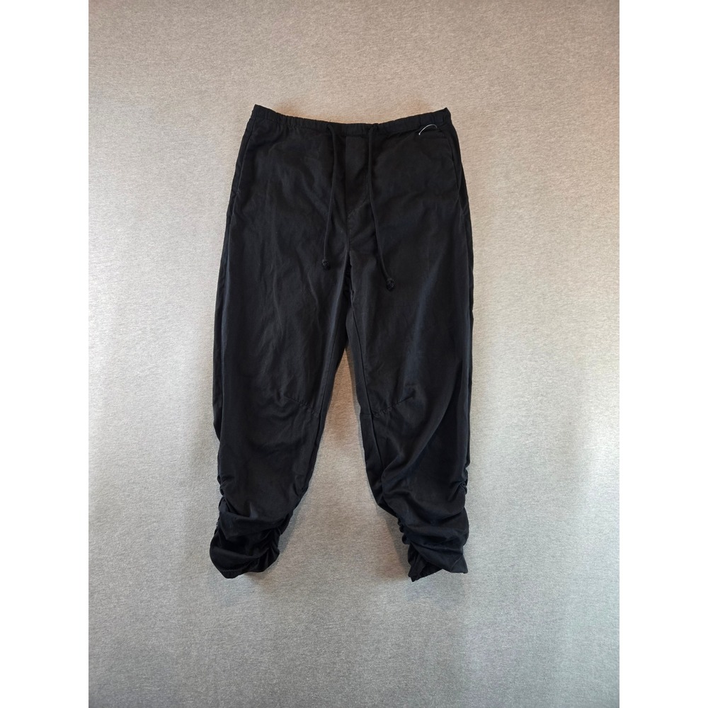 Free People Parachute Pants Women XS Black Oversized Ruched LightweightTrousers